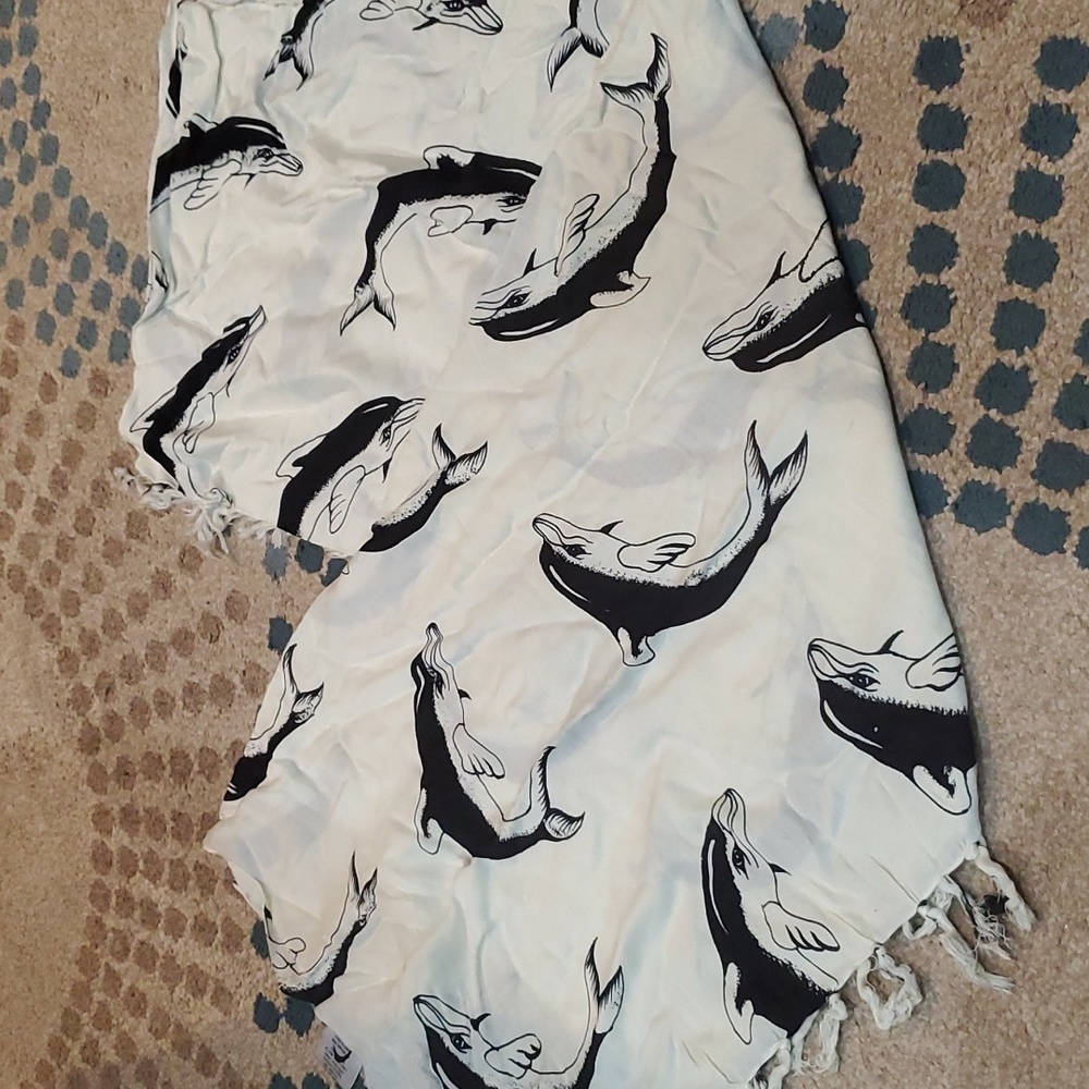 5/$15 Woman's dolphin swim suit cover up/ sarong wrap